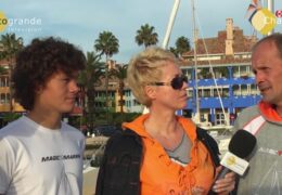 Enrique and Hugo Claassen sail into Sotogrande to highlight problems of dyslexic children in Holland